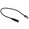 Telephone Adapter - 2.5mm TRRS Female to RJ9 Male - 1 FT