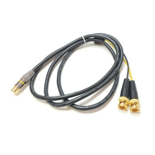 Wassalat Assembled S-Video Cable - Male to Dual BNC Male