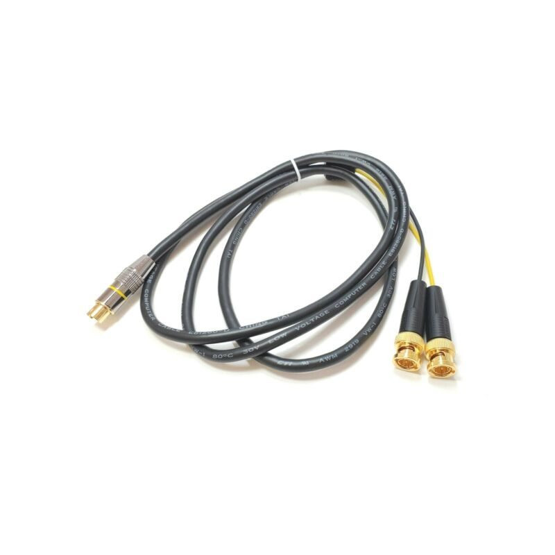Wassalat Assembled S-Video Cable - Male to Dual BNC Male