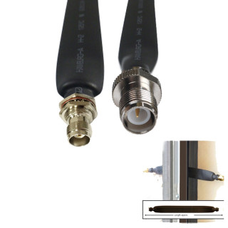 TNC Female To TNC RP-Female le Coaxial Flat Cable