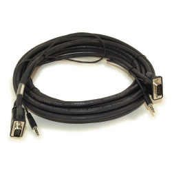 Plenum VGA Cable with 3.5mm - Male/Male