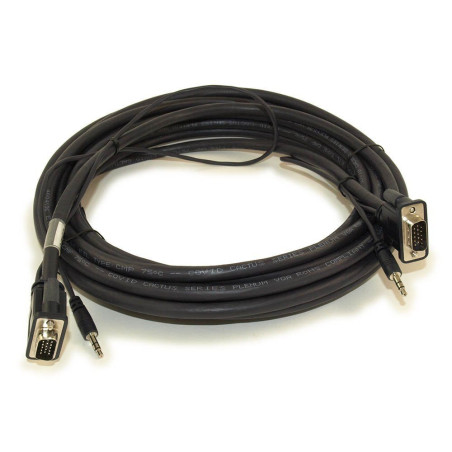 Plenum VGA Cable with 3.5mm - Male/Male