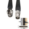 TNC RP-Female To BNC Female Coaxial Flat Cable