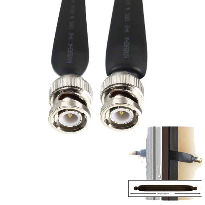 BNC Male To BNC Male Coaxial Flat Cable