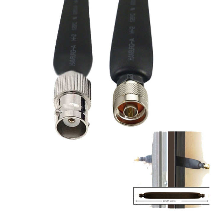 BNC Female To N Male Coaxial Flat Cable