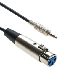 XLR Female to 3.5mm TRS Stereo Male, Balanced Cable