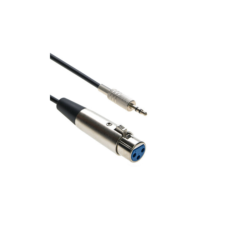 XLR Female to 3.5mm TRS Stereo Male, Balanced Cable