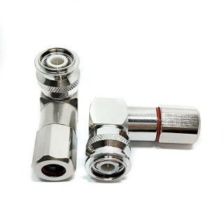 Rosenberger TNC Connector, 50Ω Right Angle Plug – Clamp Termination for Cable Mounting