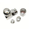 Rosenberger TNC Connector, 50Ω Right Angle Plug – Clamp Termination for Cable Mounting