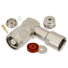 Rosenberger TNC RP-Male Connector - 50Ω Right Angle Plug for Cable Mounting