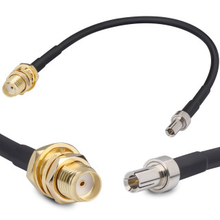 TS-9 to SMA Female Adapter – RF Coaxial Converter for Antennas and Modems – by Wassalat