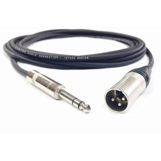 1/4 Inch Male to XLR Male Cable – Professional Audio Adapter for Balanced Connections