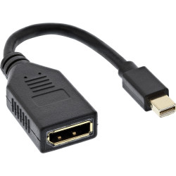 Mini DisplayPort Male to DisplayPort Female Adapter - 4K Video Extension