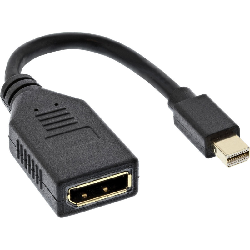 Mini DisplayPort Male to DisplayPort Female Adapter - 4K Video Extension