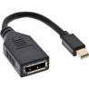 Mini DisplayPort Male to DisplayPort Female Adapter - 4K Video Extension