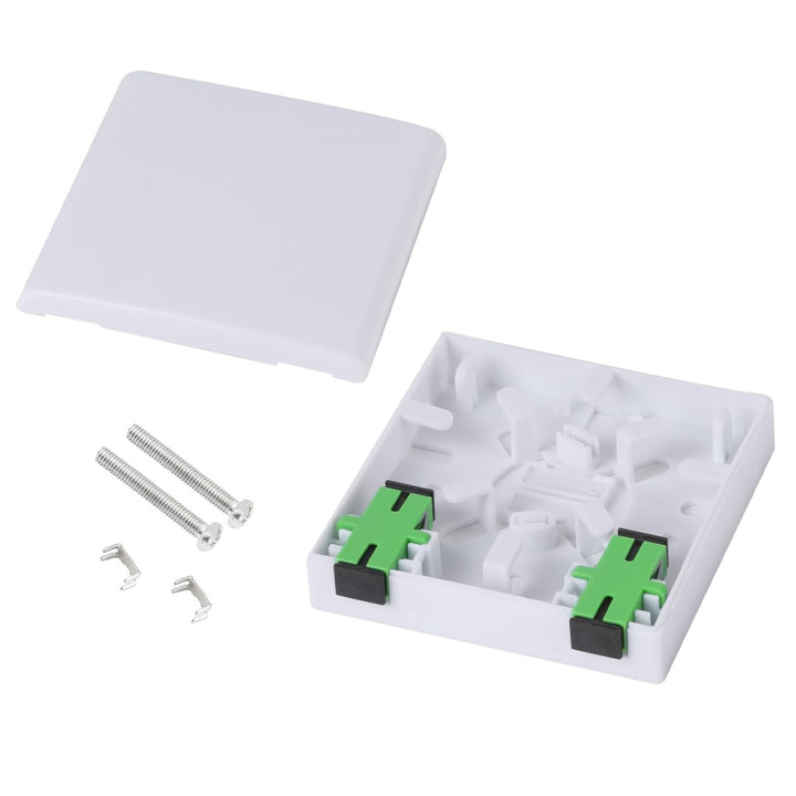2 Core Fiber Distribution Box – Weatherproof FTTH Termination Enclosure