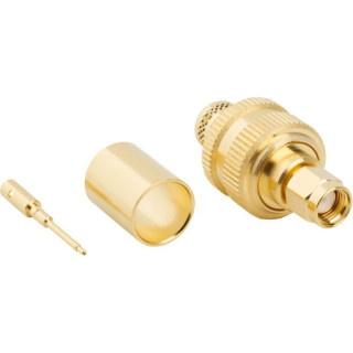 Amphenol SMA Male Connector for LMR400 – High-Performance RF Coaxial Connector