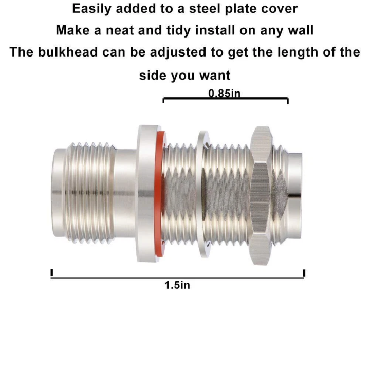 Ericsson N-Type Female to N-Type Female Coaxial Bulkhead Inline Coupler – RF-N101B
