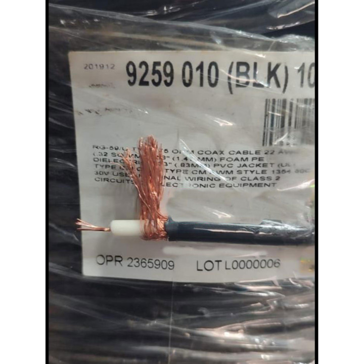 Belden 9259 Coaxial Cable – Professional 75 Ohm RG59 Precision Video & Broadcast Cable