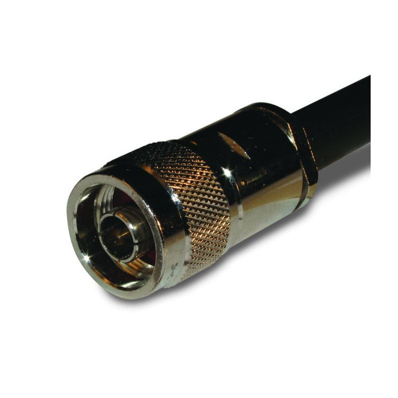 N-Type Straight Clamp Plug – Compatible with RG-8, RG-213, RG-225 , TZC500 (50 Ohm)