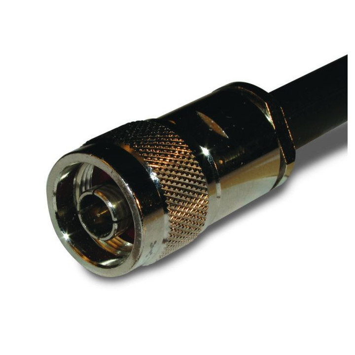 N-Type Straight Clamp Plug – Compatible with RG-8, RG-213, RG-225 , TZC500 (50 Ohm)