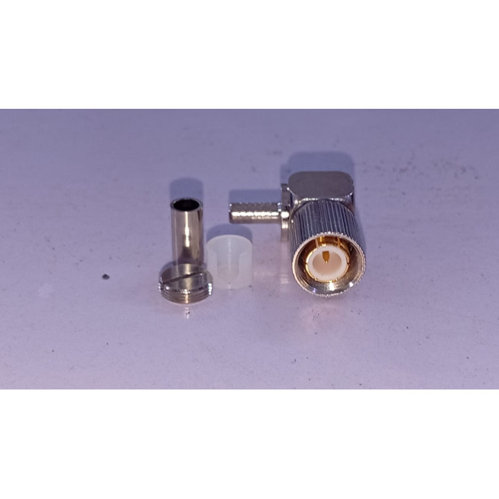 1.6/5.6 Male Plug Right Angle Crimp L9 Connector for Flex-3 Coaxial Cable