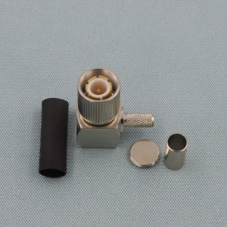 1.6/5.6 Male Plug Right Angle Crimp L9 Connector for Flex-3 Coaxial Cable