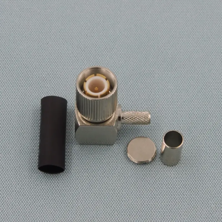1.6/5.6 Male Plug Right Angle Crimp L9 Connector for Flex-3 Coaxial Cable