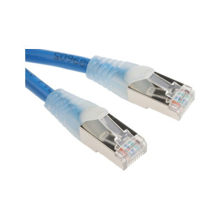 Cat5e RJ45 Ethernet Cable -Shielded 26 AWG PVC Jacket - Blue ,