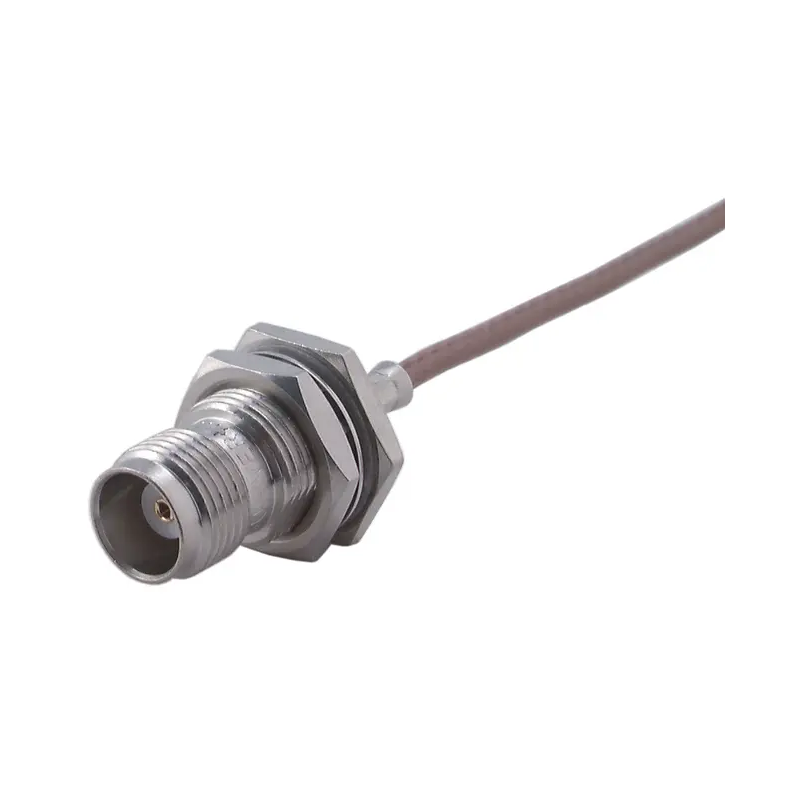 TNC Female Bulkhead Connector with 15 cm Wire Ends