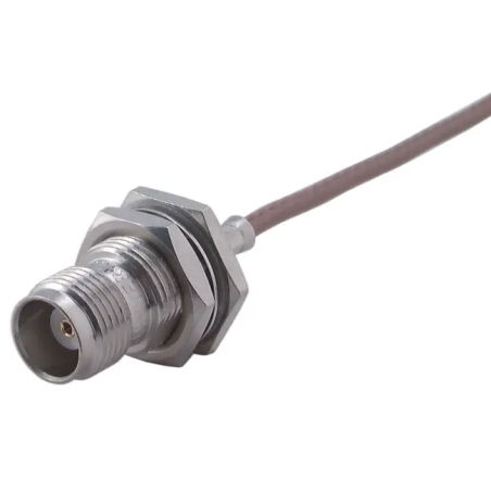 TNC Female Bulkhead Connector with 15 cm Wire Ends