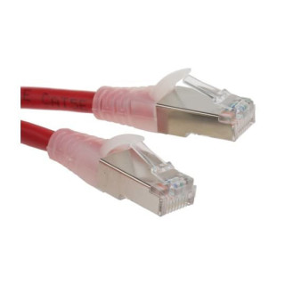 Cat5e RJ45 Ethernet Cable -Shielded 26 AWG PVC Jacket - Red ,