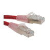 Cat5e RJ45 Ethernet Cable -Shielded 26 AWG PVC Jacket - Red ,