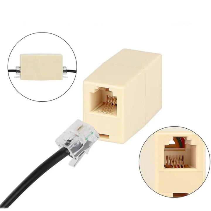 RJ11 Coupler Female to Female Telephone Adapter – Wassalat