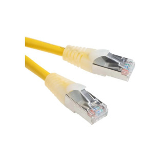 Cat5e RJ45 Ethernet Cable -Shielded 26 AWG PVC Jacket - Yellow ,