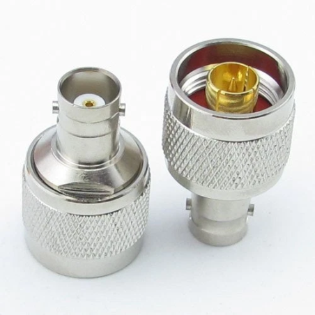 N Male Plug to BNC Female Jack Straight RF Adapter