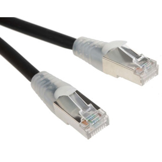 Industrial Grade Category 5E Double Shielded LSZH Patch Cord, Black