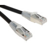 Industrial Grade Category 5E Double Shielded LSZH Patch Cord, Black