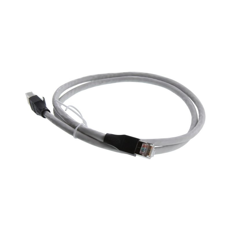 Wassalat Shielded Cat 6 Cable, RJ45 / RJ45 PVC Jacket, Gray