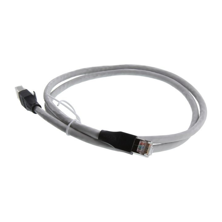 Wassalat Shielded Cat 6 Cable, RJ45 / RJ45 PVC Jacket, Gray
