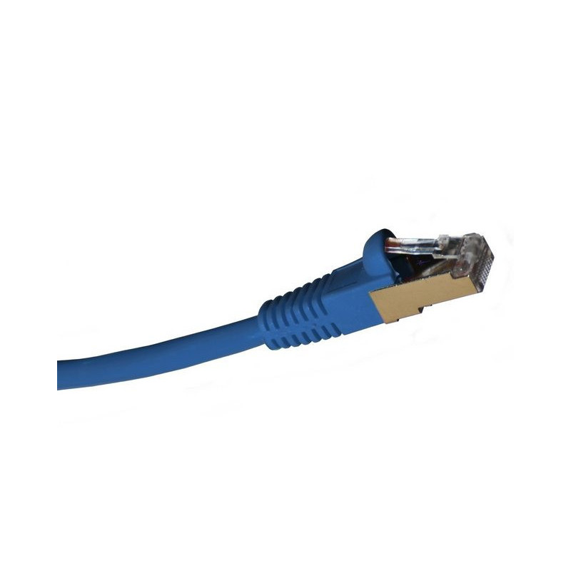 Wassalat Shielded Cat 6 Cable, RJ45 / RJ45 PVC Jacket, Blue
