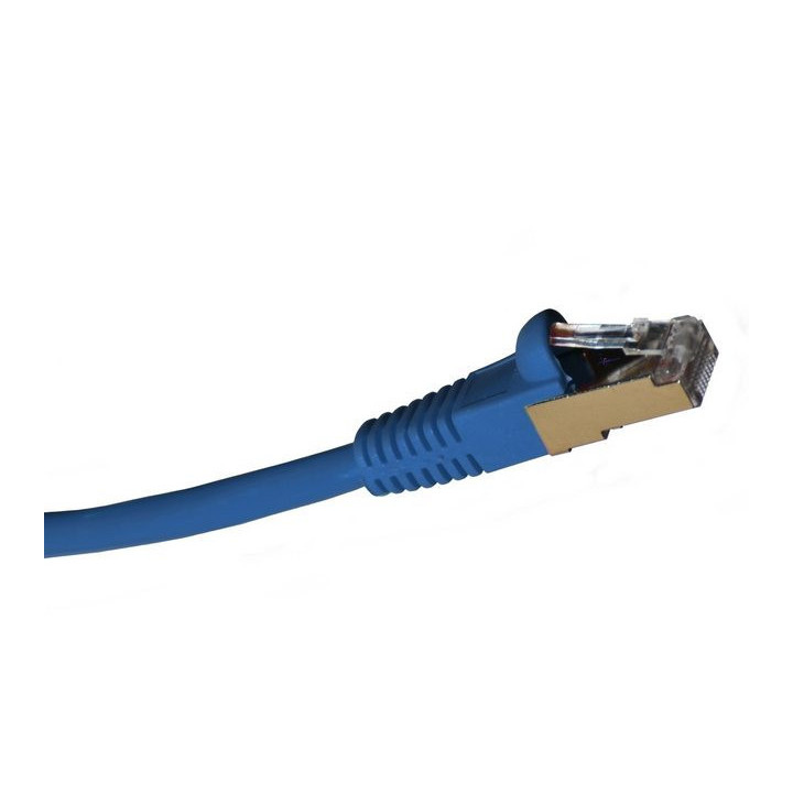 Wassalat Shielded Cat 6 Cable, RJ45 / RJ45 PVC Jacket, Blue