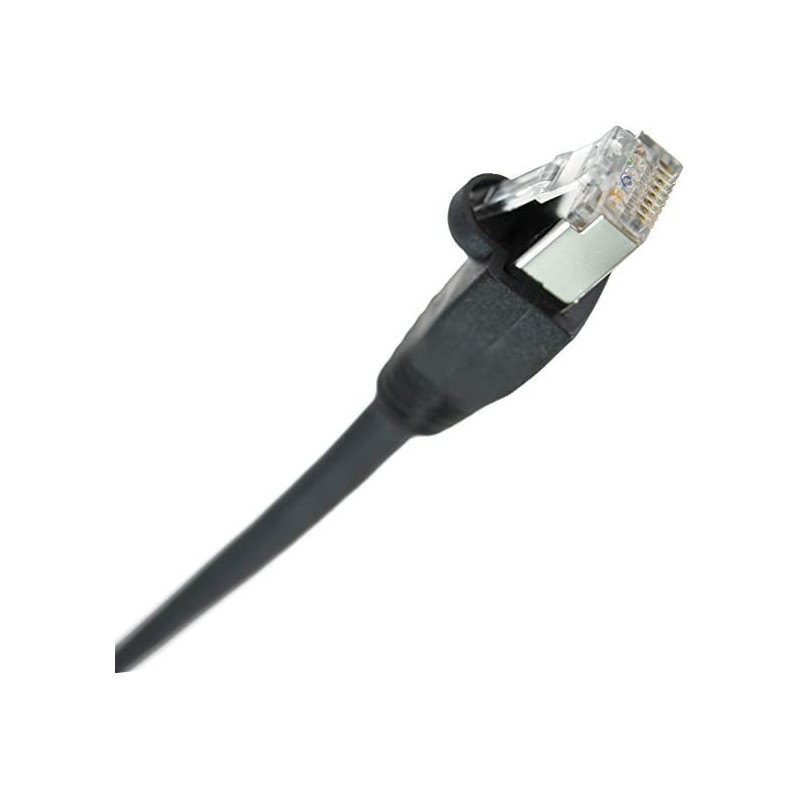 Wassalat Shielded Cat 6 Cable, RJ45 / RJ45 PVC Jacket, Black