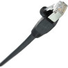 Wassalat Shielded Cat 6 Cable, RJ45 / RJ45 PVC Jacket, Black