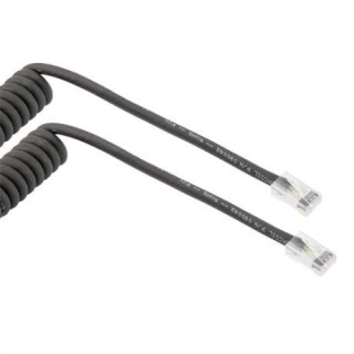 Wassalat Category 5e Ethernet Coiled Cable Assembly, 90 Degree Tangents