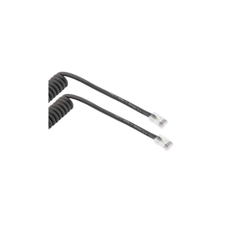 Wassalat Category 5e Ethernet Coiled Cable Assembly, 90 Degree Tangents