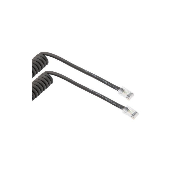 Wassalat Category 5e Ethernet Coiled Cable Assembly, 90 Degree Tangents