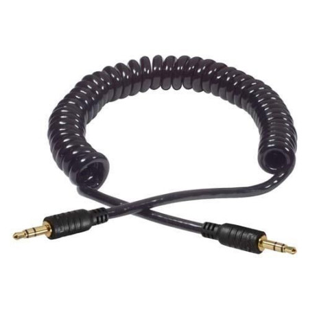 Wassalat Coiled 3.5mm Stereo Audio Cable, Male / Male