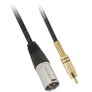 Pro-Audio XLR 3 Pin Male to RCA Male Cable