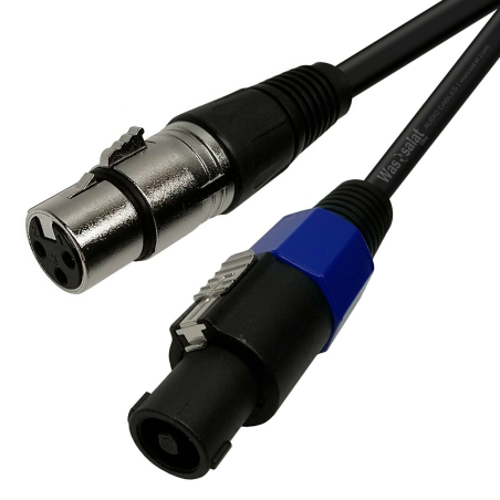 2 Pole speakON to XLR 3 Pin Female Cable - 16AWG